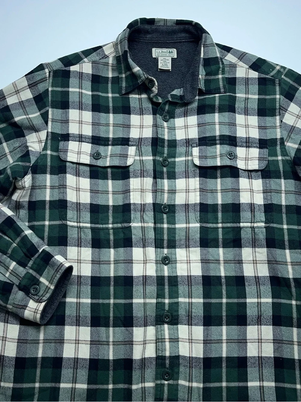 L.L. Bean flannel medium plaid